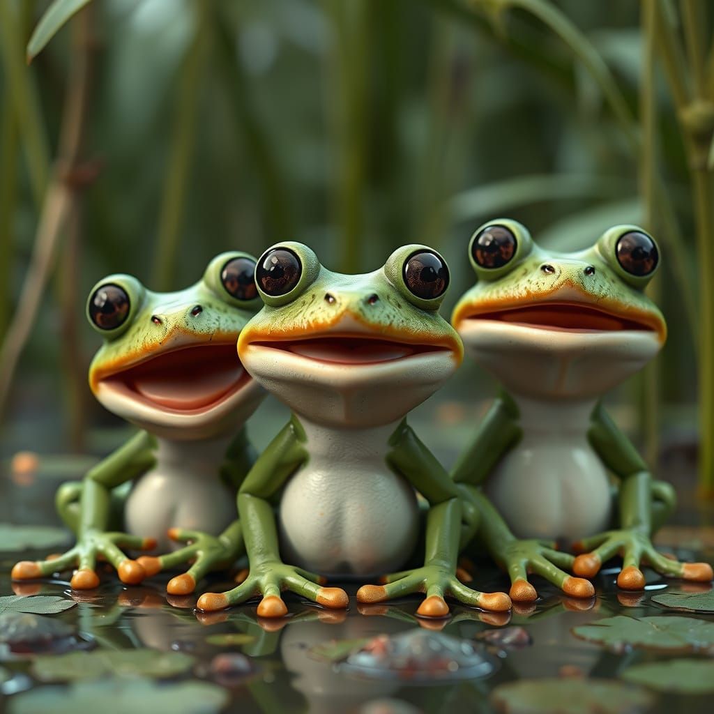 Happy frogs
