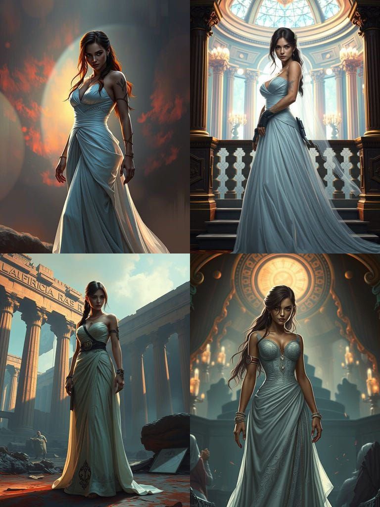 Lara Croft in Wedding Dress on Magazine Cover