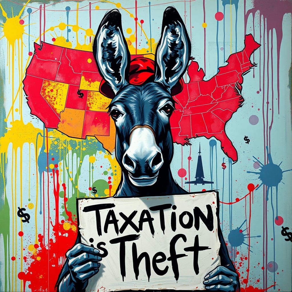 Red State Hypocrisy Exposed in Satirical Oil Painting