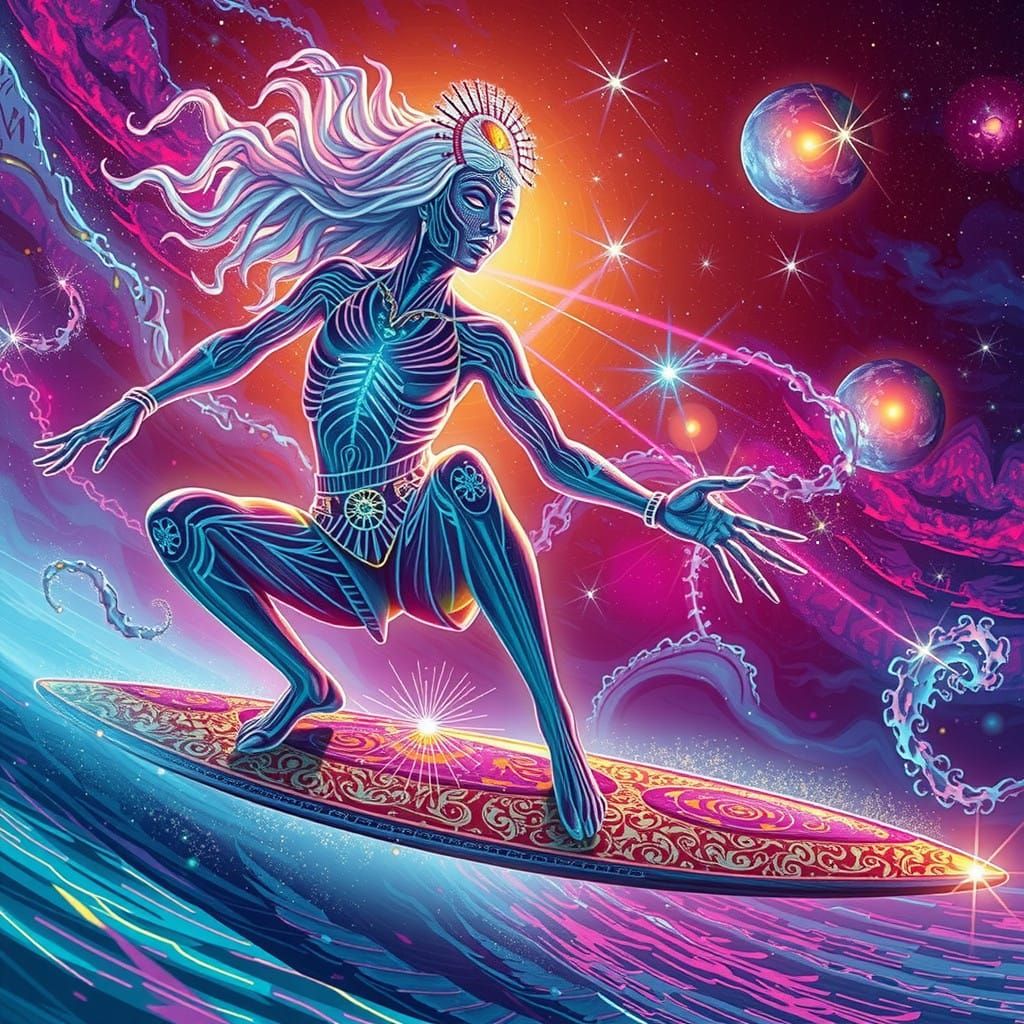 West African Goddess in Divine Radiant Aura