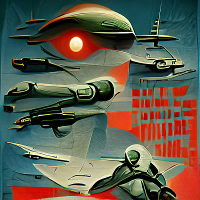 Retro Sci-Fi Propaganda Poster Art
