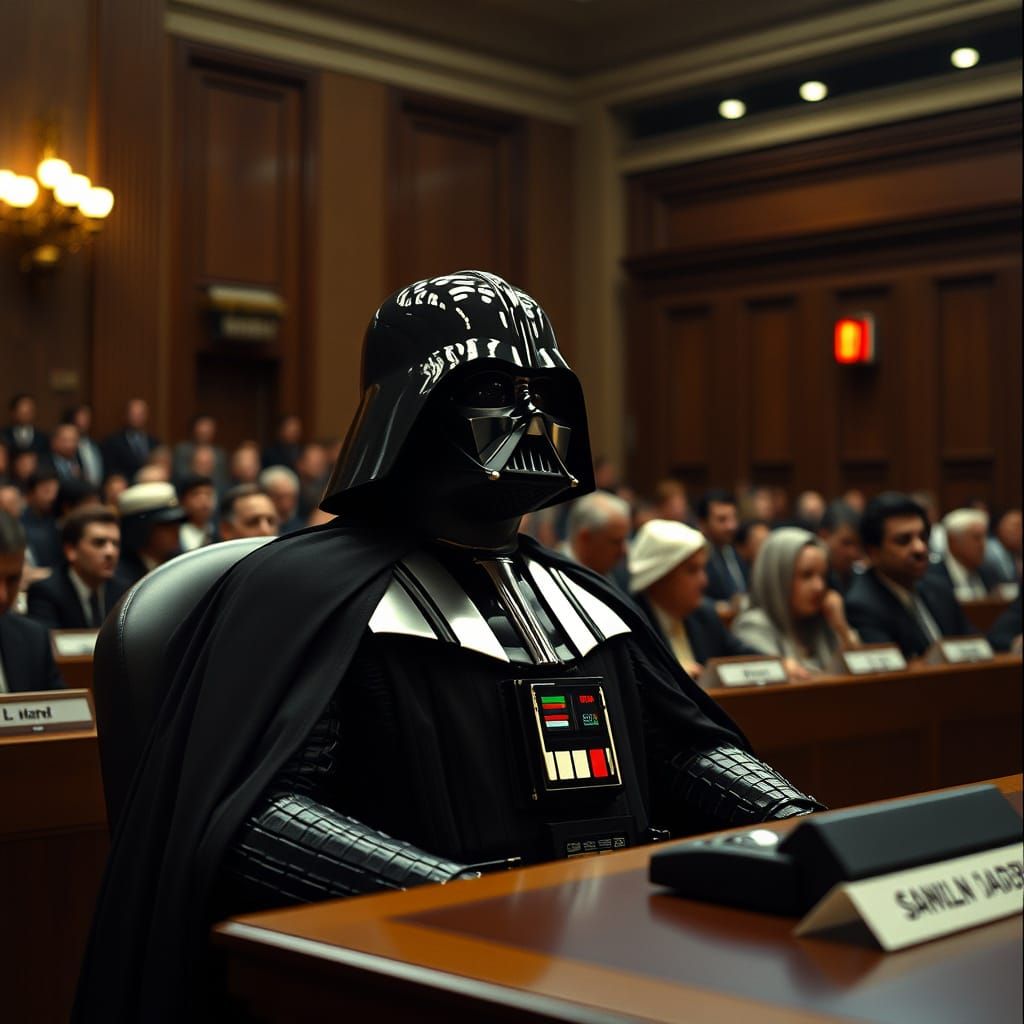 Darth Vader Testifies in Congressional Hearing Chaos