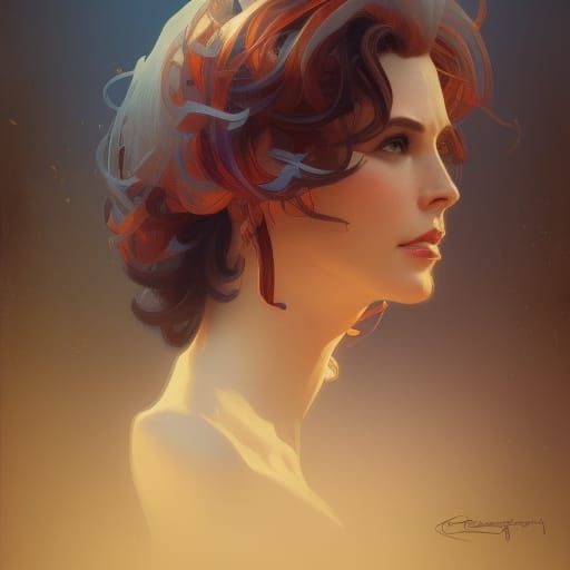 Charity Barnum Portrait in Detailed Digital Art Style