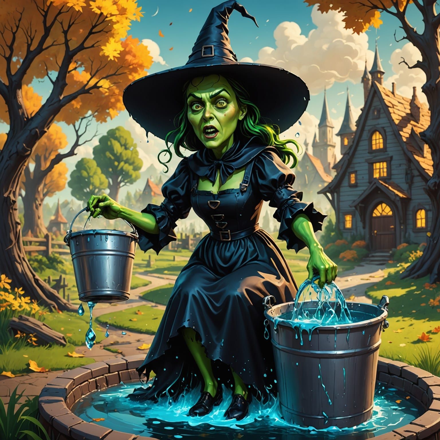 Wicked Witch Melts: Wizard of Oz Concept Art