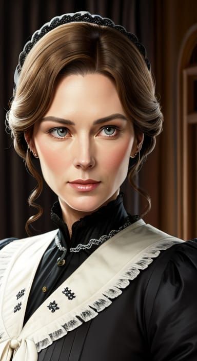 Elegant Governess in French Provincial Style