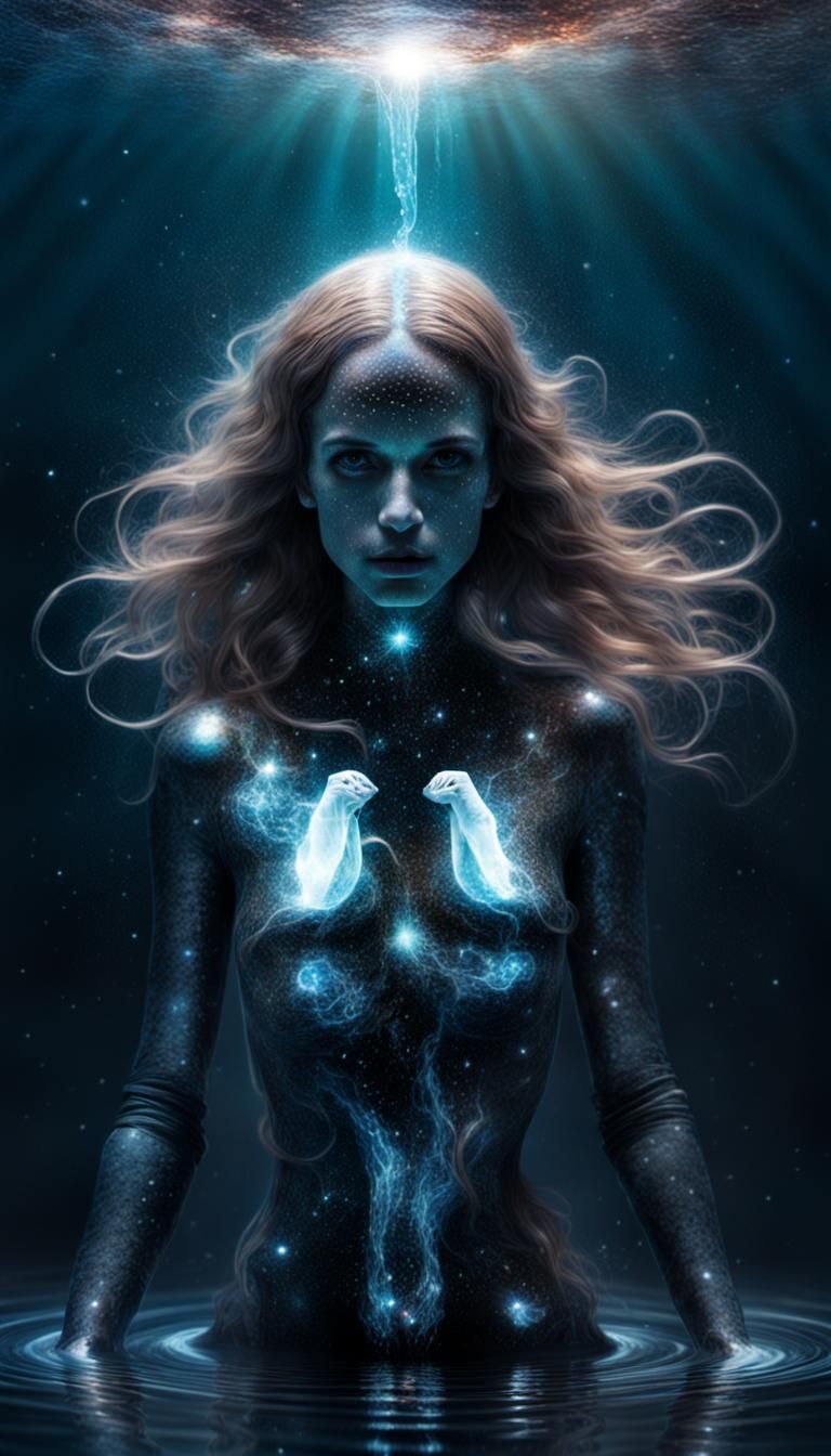 Cosmic Entity Emerges from Still Water