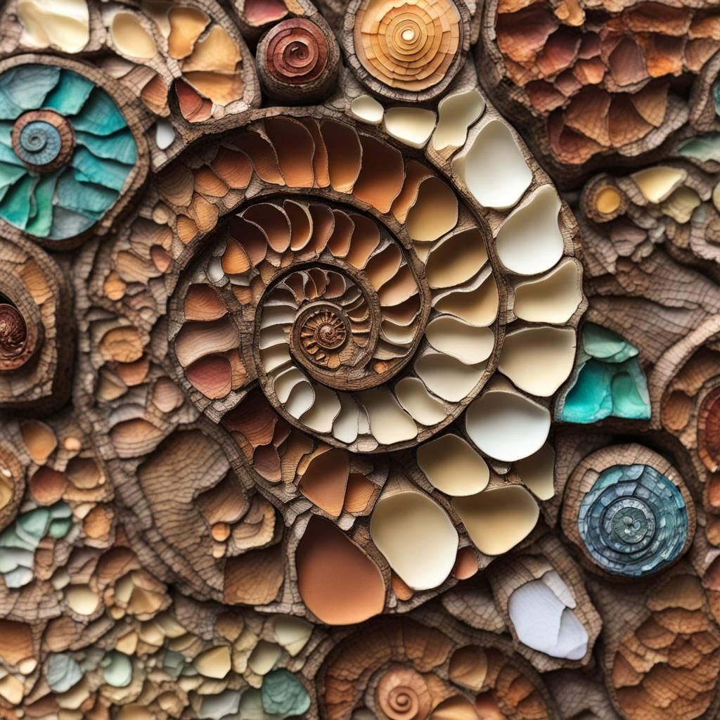 Junk Journal Background, 3d  Shapes Mosaic Alcohol Ink, Wood...