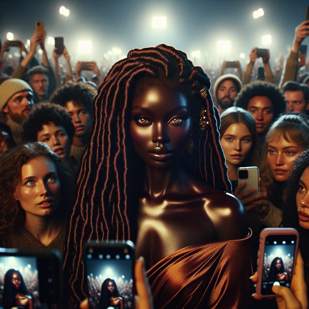 Melanin Queen: Hyperrealistic Oil Painting in 8K