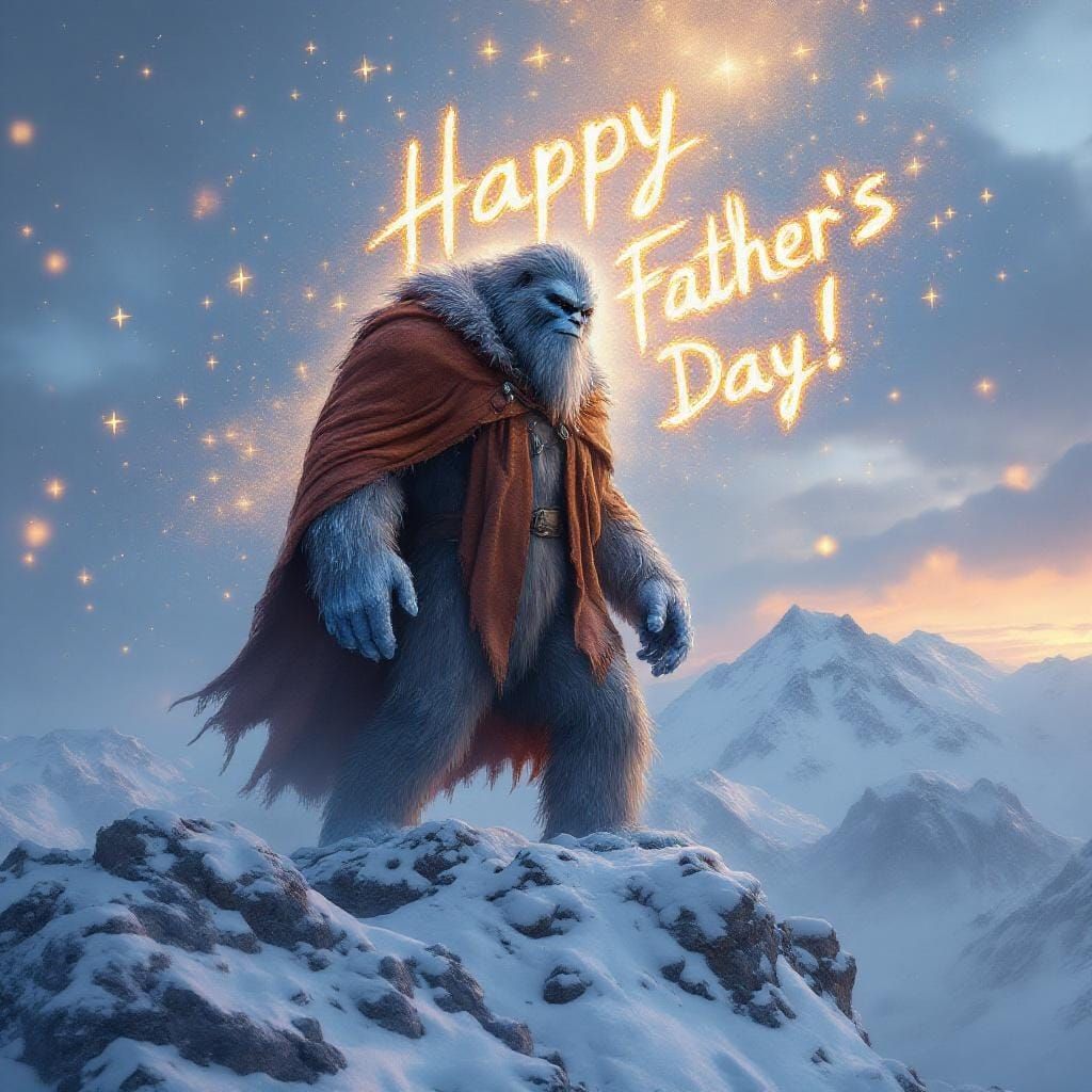 Frost Giant Big Foot Celebrates Father's Day