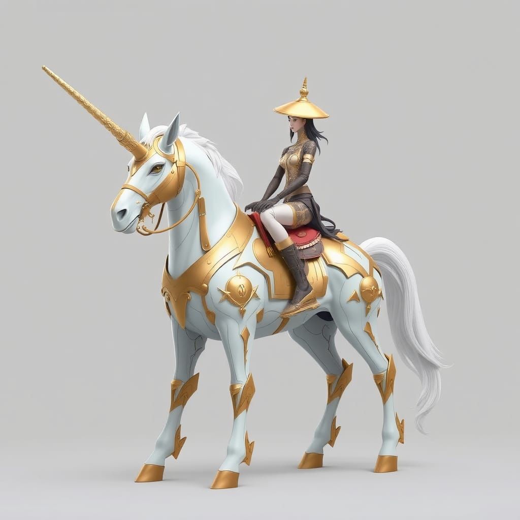 Futuristic Vietnamese Centaur Concept Art