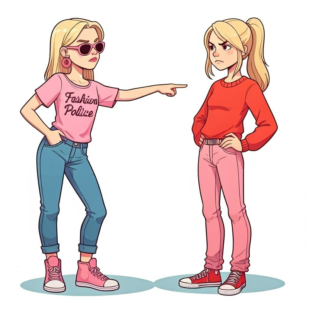 Teenage Fashion Drama: Accusation in Graphic Style