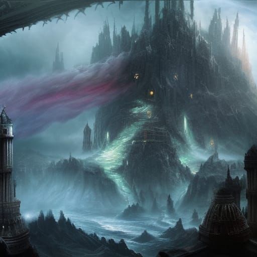 Furious Fantasy Fighter in Detailed Matte Painting Style