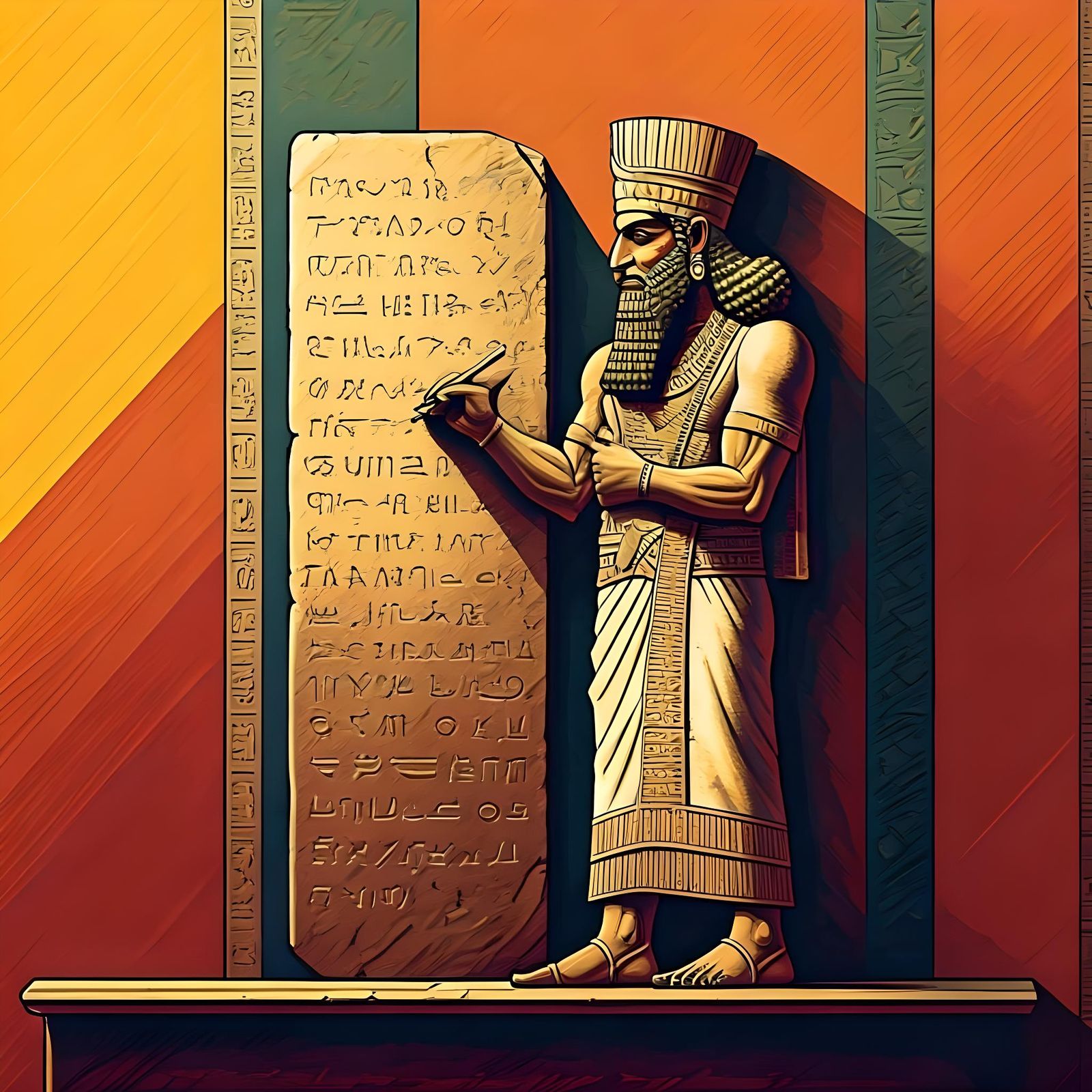 Abstract Depiction of the Code of Ur-Nammu