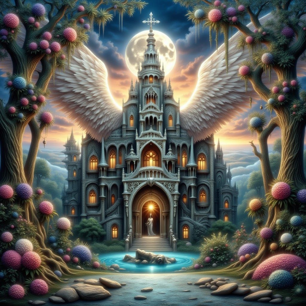 Surreal Bollywood Fantasy Castle