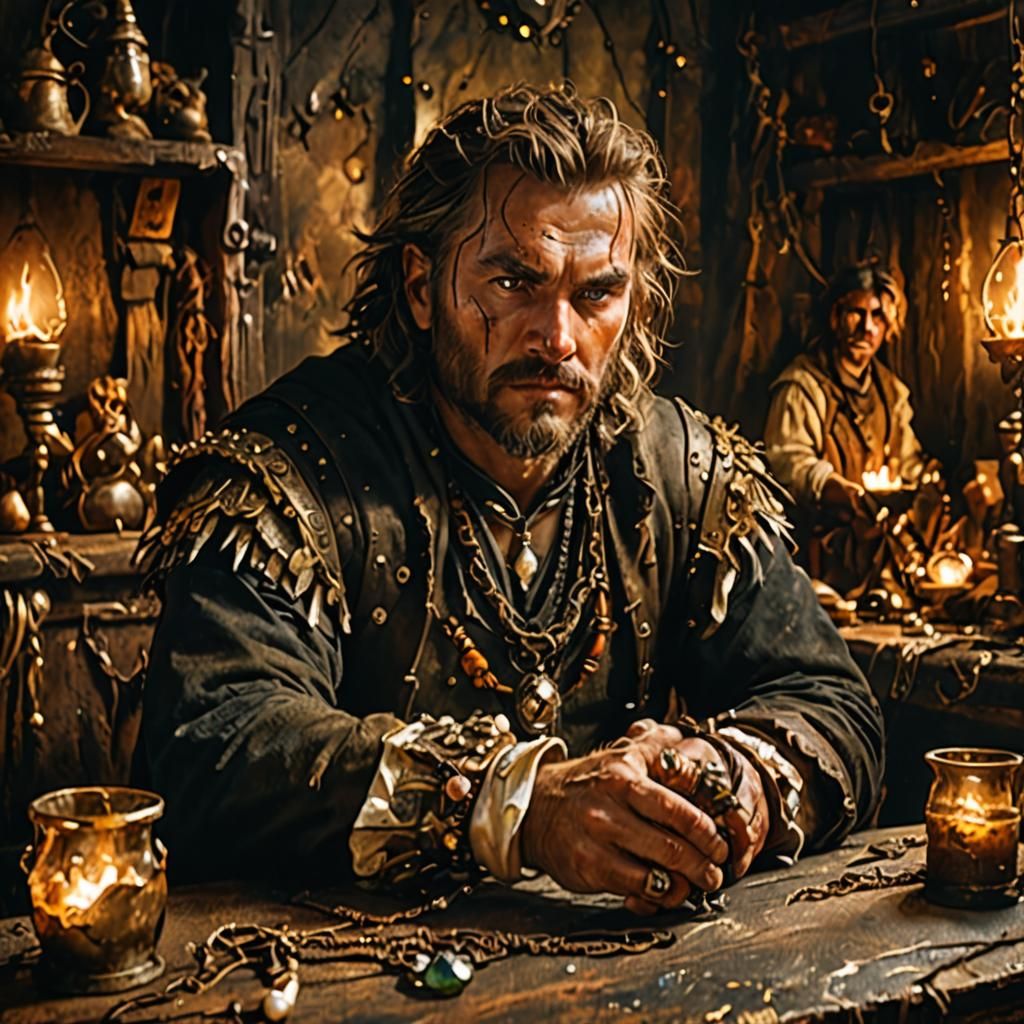 Warrior's Necklace Concept Art in 4K Resolution