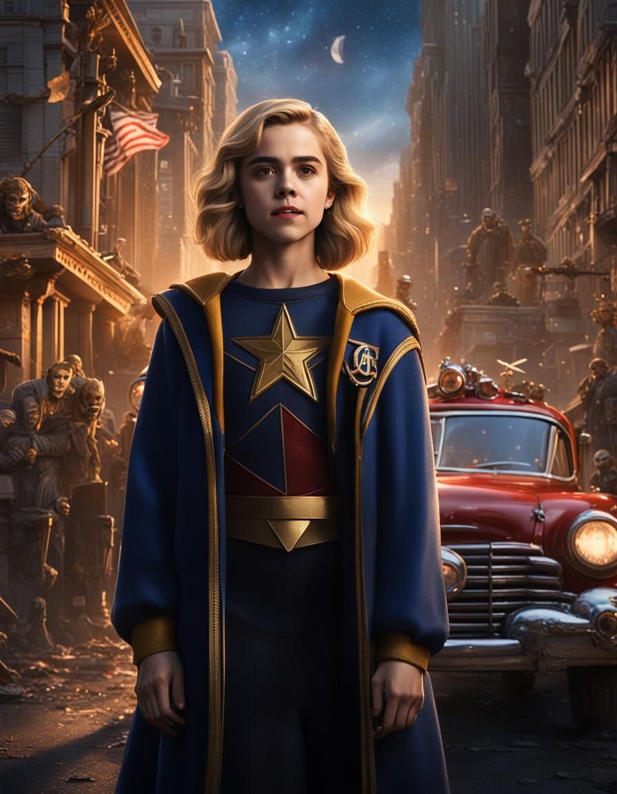 Kiernan Shipka as Star Girl in Cinematic Matte Painting