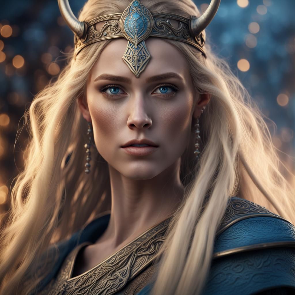 Goddess Sigyn in Norse Viking Yuletide Celebration