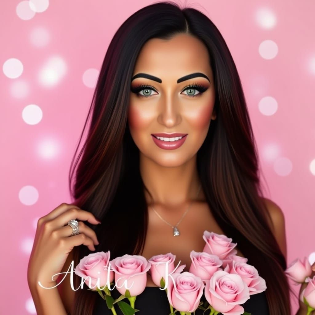 Glamour Portrait of Beautiful Woman in Magazine Style