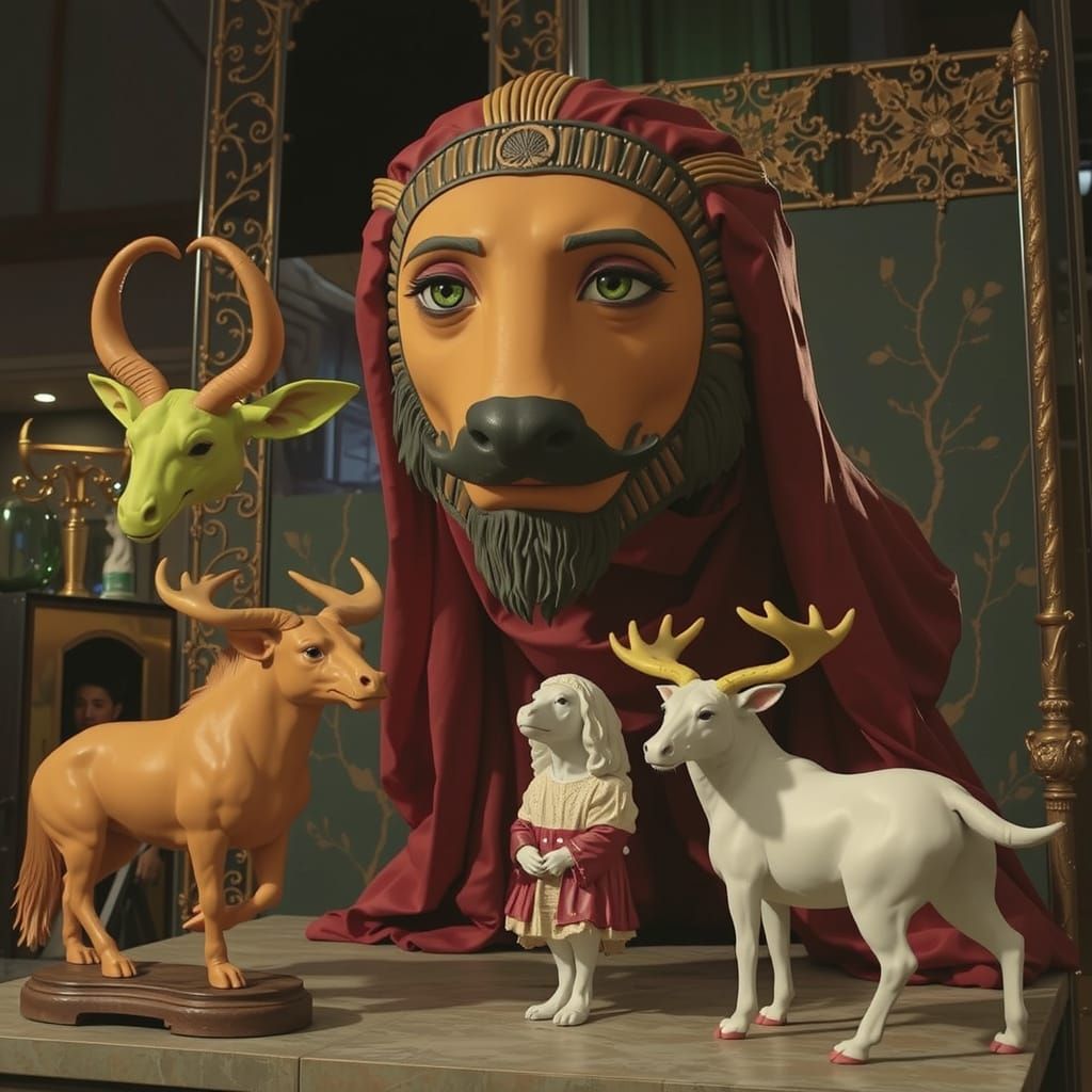 Hyperrealistic Sculpture With Dynamic Lighting