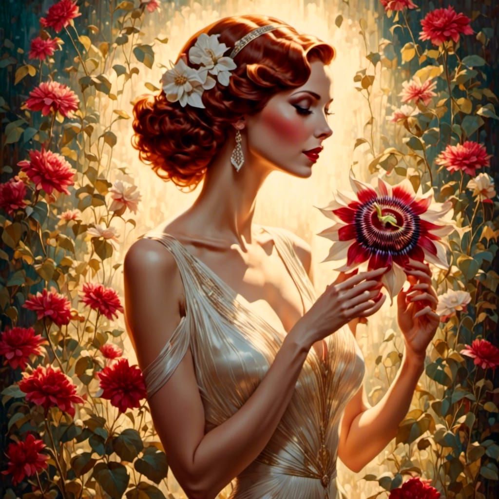 Passionflower calendar girl