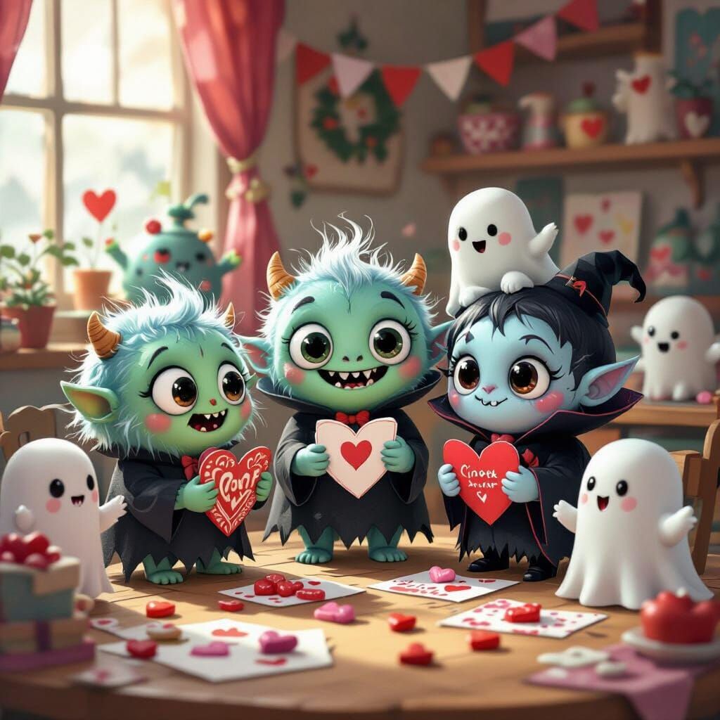 Whimsical Horror Classroom Filled With Adorable Monsters