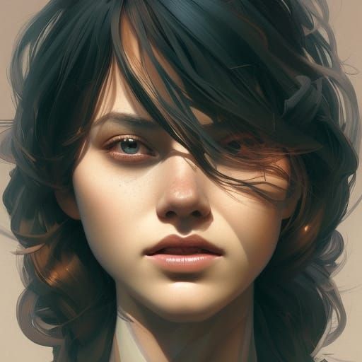 Hyperdetailed Portrait of Kodie in Striking Lighting