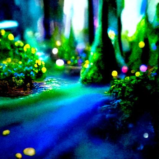 Beautiful Lush Forest Underground
