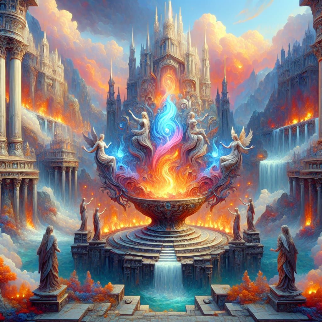 Vesta, Guardian of the Sacred Flame: Digital Concept Art