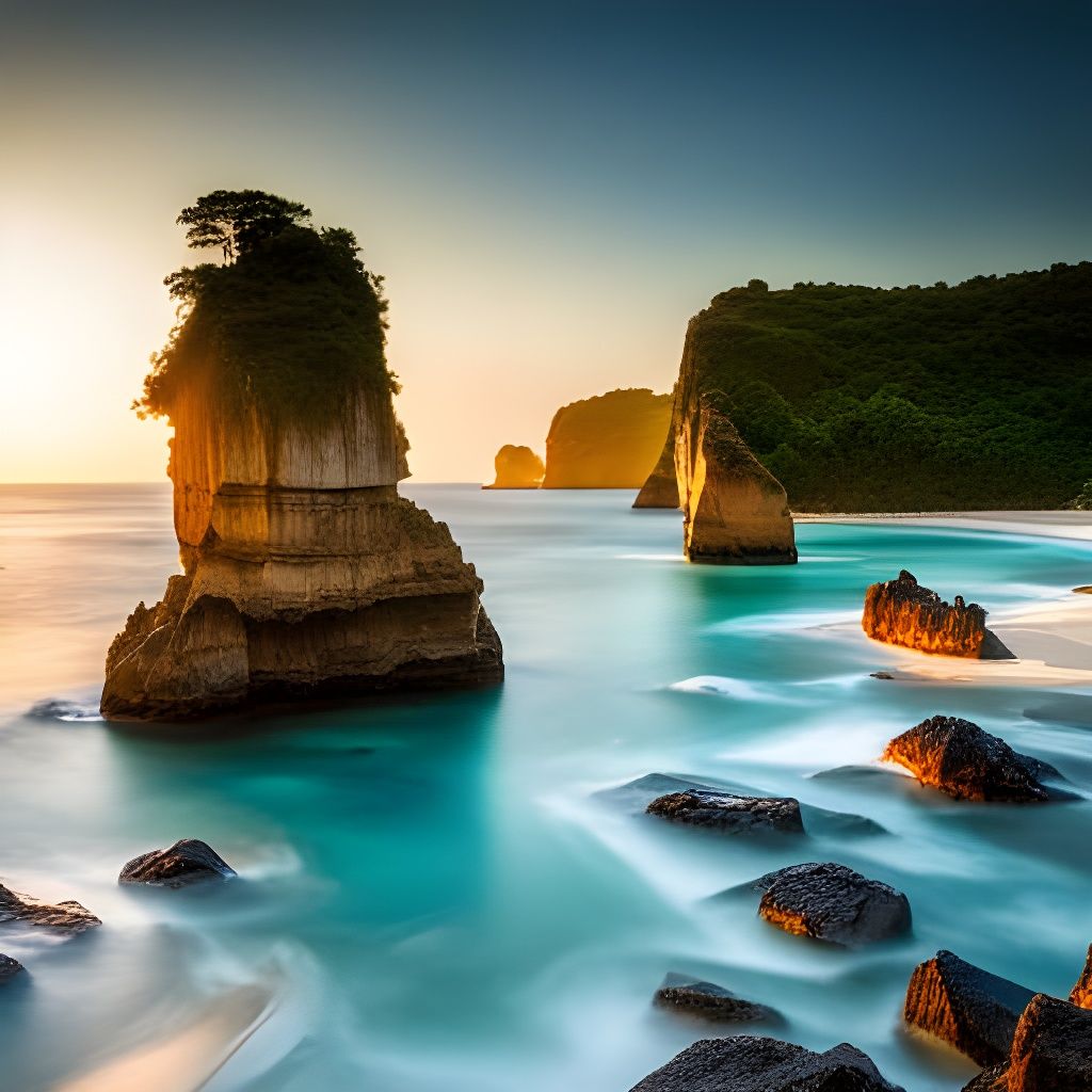 Blue Beaches and Starry Seas: A Breathtaking View