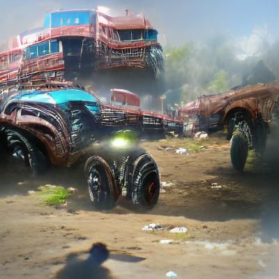 AI Generated Image of a Monster Truck