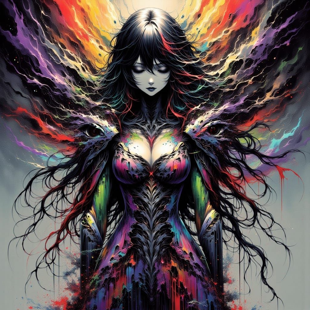 Fractured Mecha in Dark Sci-Fi Eldritch Horror