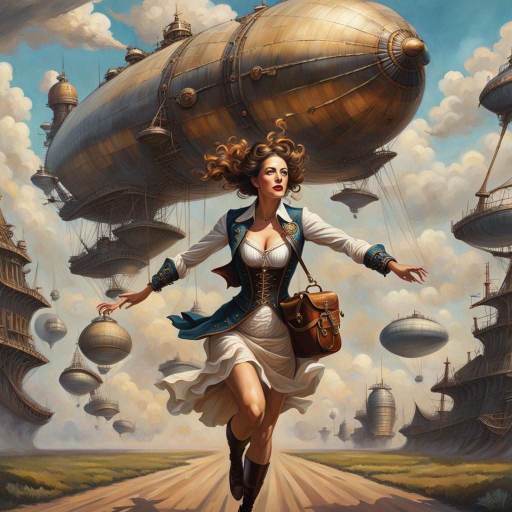 A variation of a theme: "That fiend got off the airship befo...