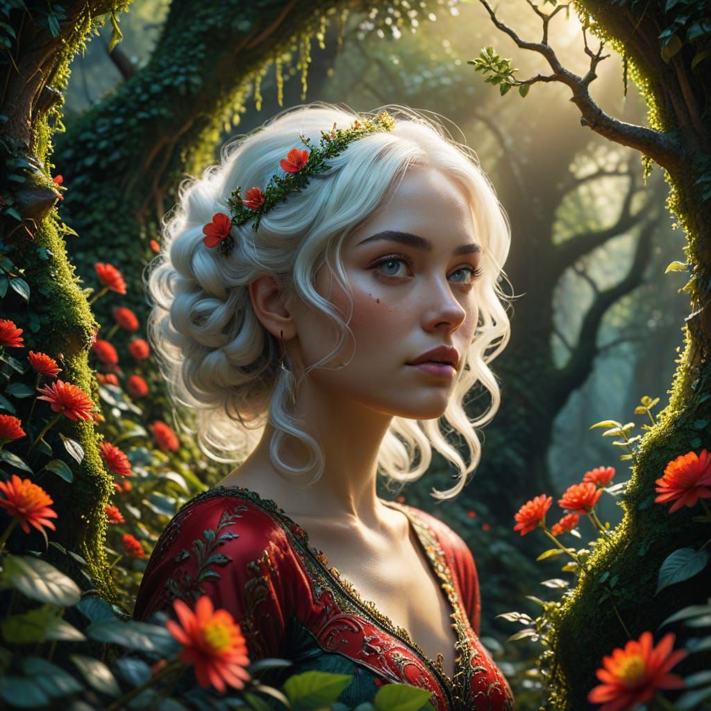 Magical Forest Beauty in Golden Hour Light