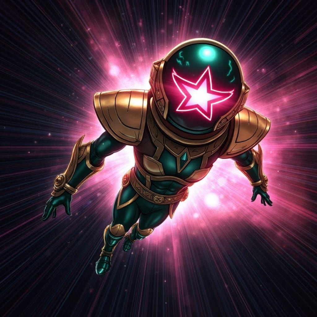 Saiyan Warrior Princess in Opulent Gold and Purple Armor