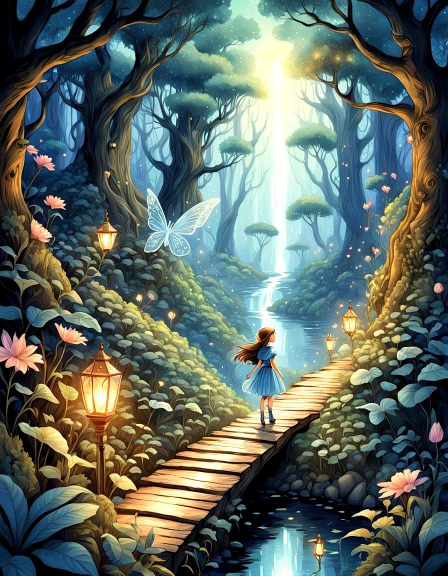 Adventurer Follows Fairy into Mystical Realm