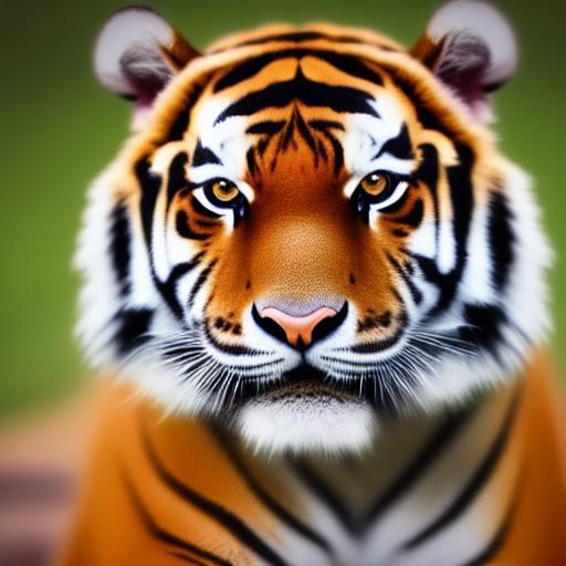 Happy Tiger King Portrait in Natural Light