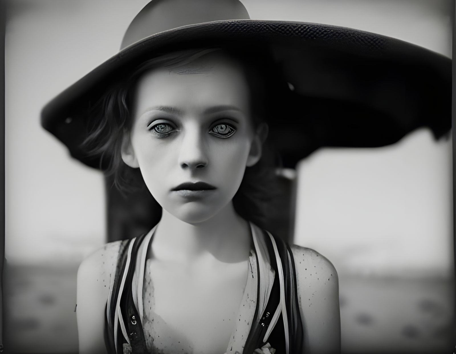 Coney Island Carnival Portrait in Cinematic Style