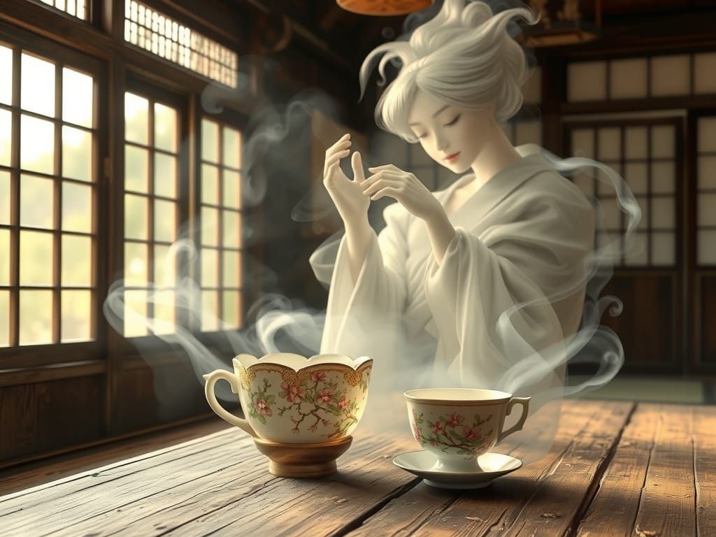 Ethereal Tea Ceremony in Dreamy Style