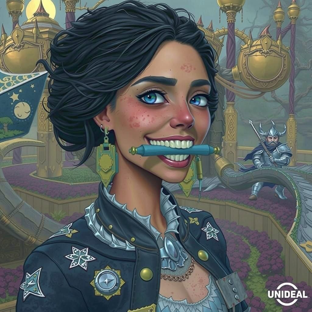 Mystical Warrior Emerges from Ancient Forest Shadows