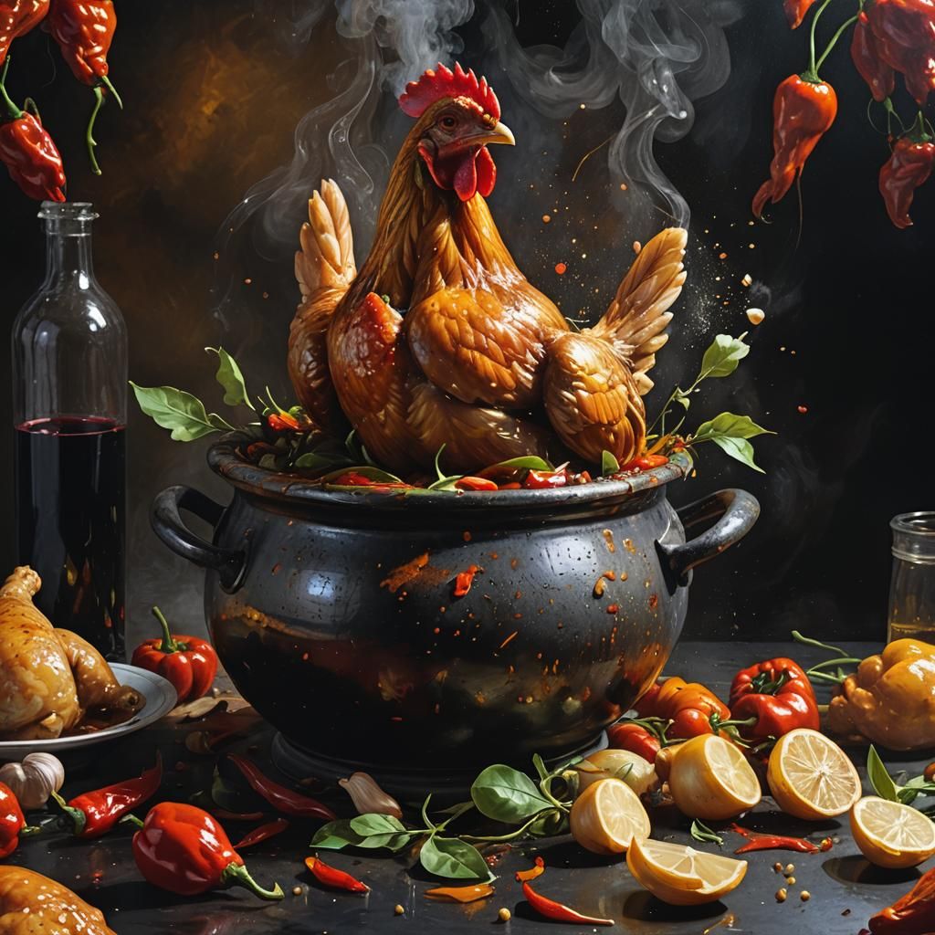 Chicken Bastardo: A Fantastical Still Life