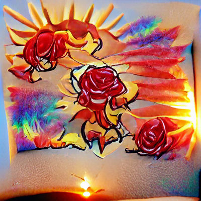 Flaming Rose in Vivid Colors