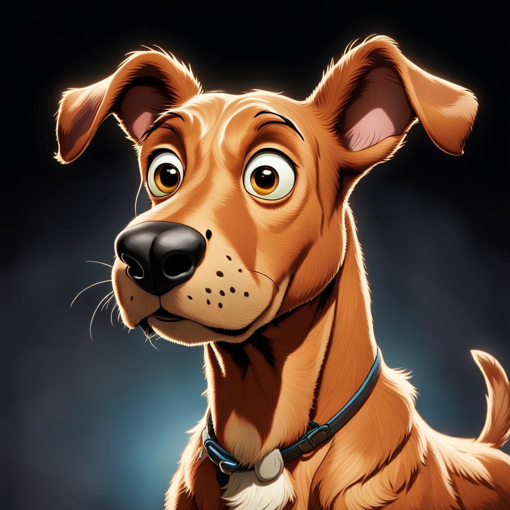 Scooby-Doo Portrait: Curiosity and Concern