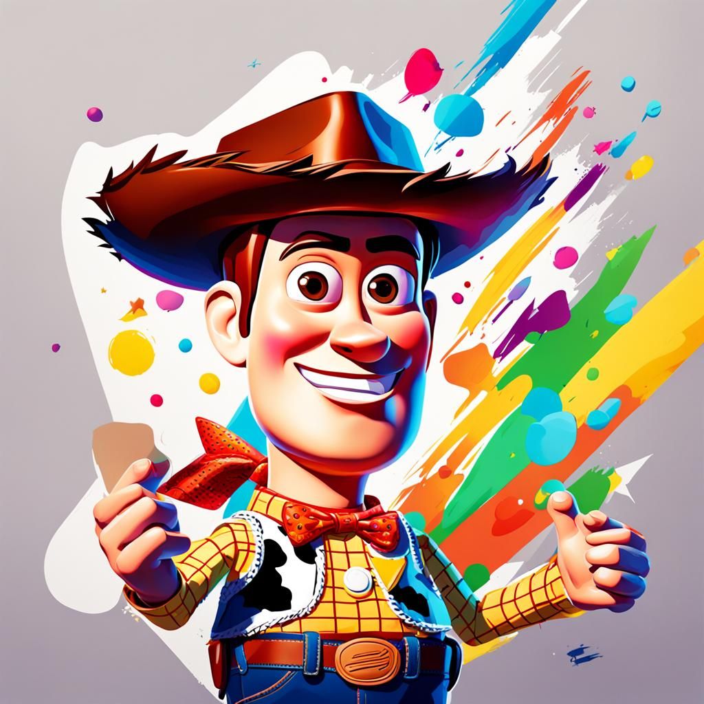 Woody from Toy Story in Rossdraws Style