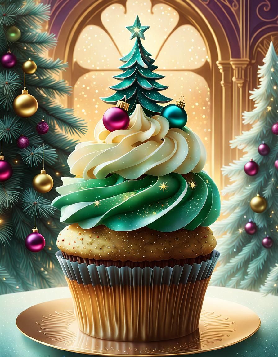 Unconventional Cupcake Christmas Trees