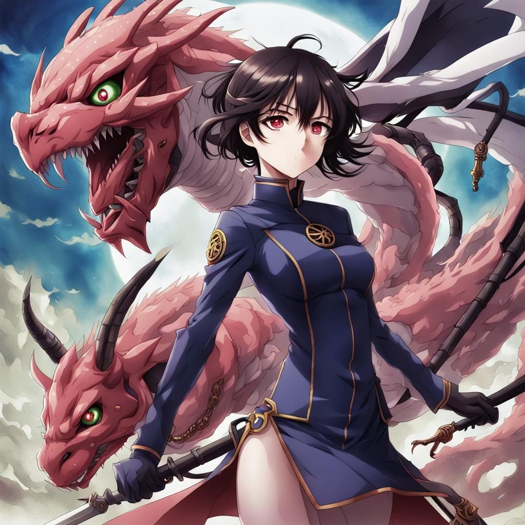 Anime Style Hydra Illustration
