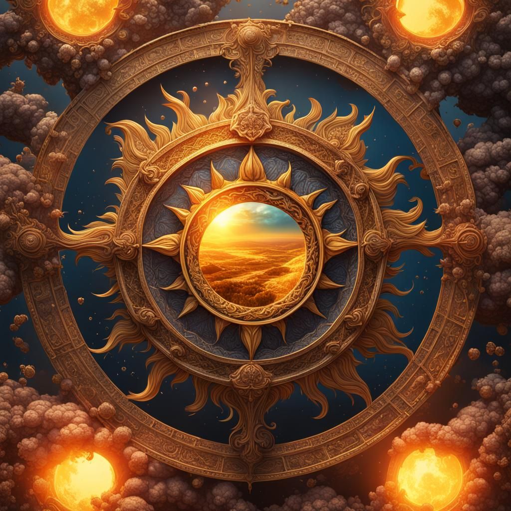 Detailed Matte Painting of the Sun in Unreal Engine