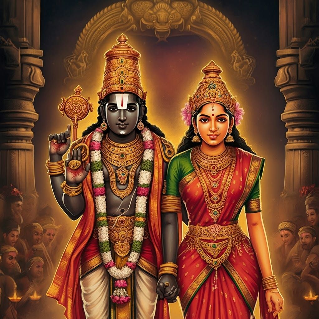 Lord Venkateswara and Padmavathi Wedding in South India