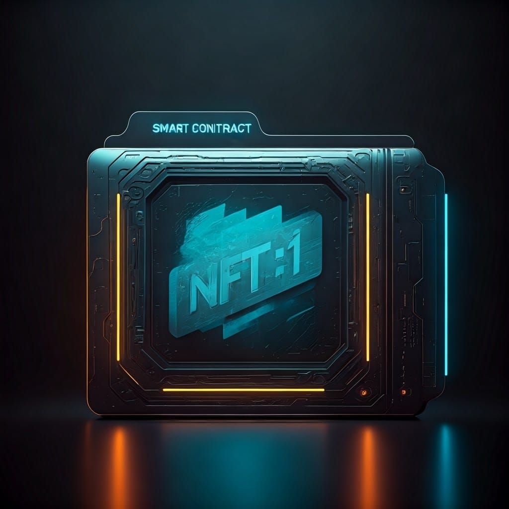 Futuristic Icon Evolution: Smart Contract to NFT