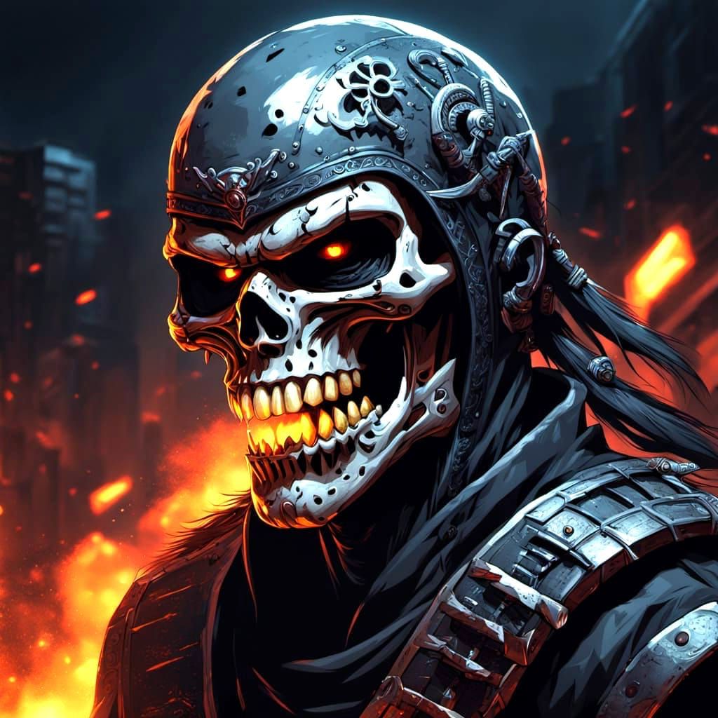 Skull grillz Ninja XL fighting