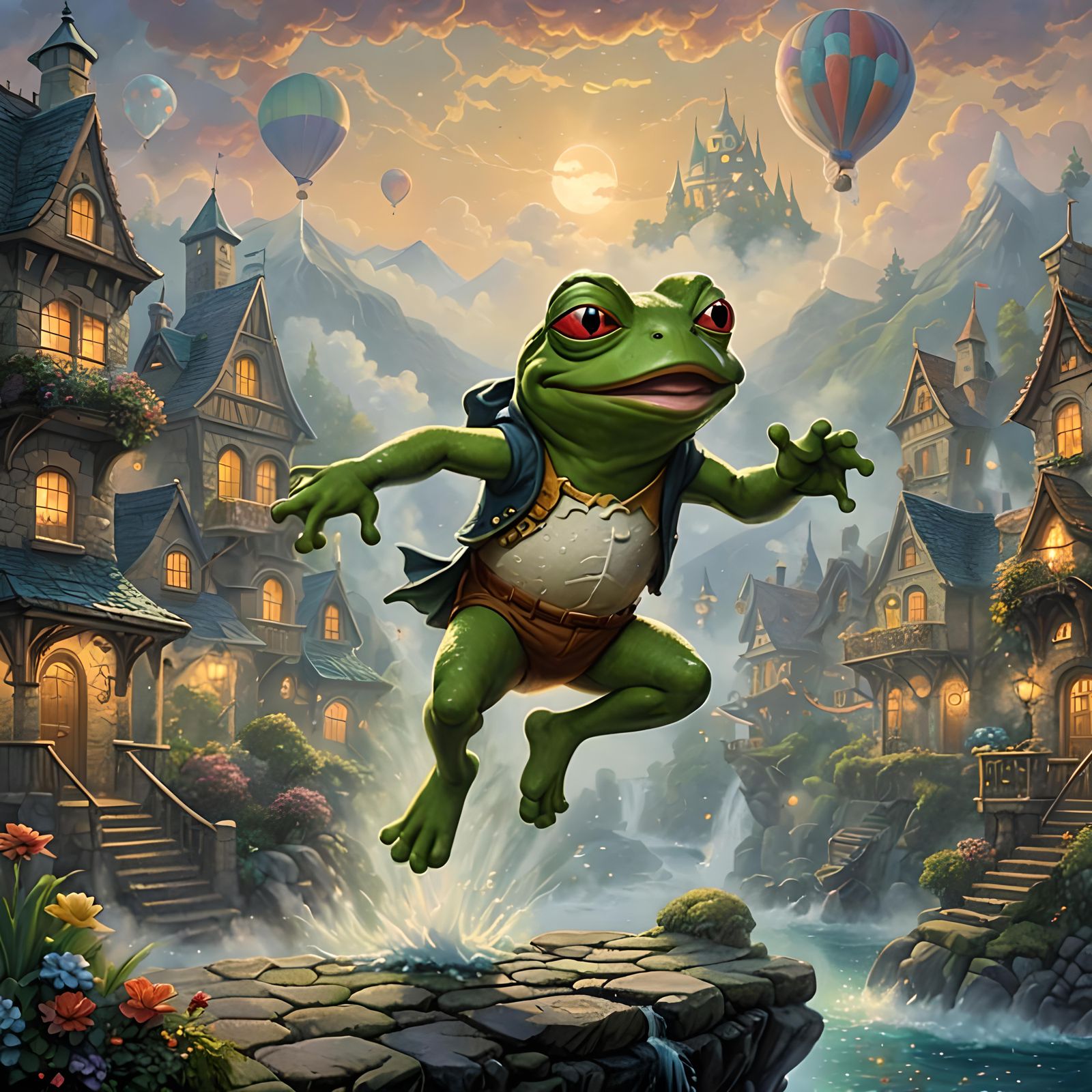 Pepe frog jumping to new highs
